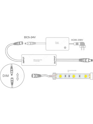 Rf Uzaktan Kumanda LED Dimmer DC5V-24V Parlaklık Ayarı 14-Key Kısılabilir Konnektör Anahtarı LED Şerit Işığı Için (Yurt Dışından)