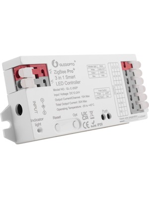 Gledopto Zigbee 3'ü 1 Arada Rgbcct/rgbw/rgb LED Şerit Işık Kontrol Cihazı 20A Max H/ue Alexa Homey Tuya Akıllı App Ses Kontrolü (Yurt Dışından)