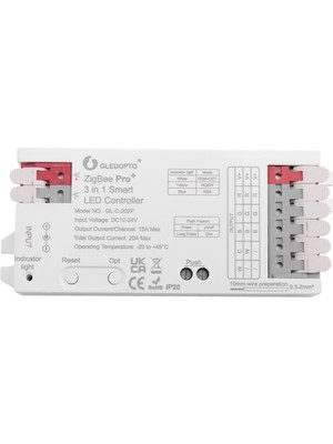 Gledopto Zigbee 3'ü 1 Arada Rgbcct/rgbw/rgb LED Şerit Işık Kontrol Cihazı 20A Max H/ue Alexa Homey Tuya Akıllı App Ses Kontrolü (Yurt Dışından)