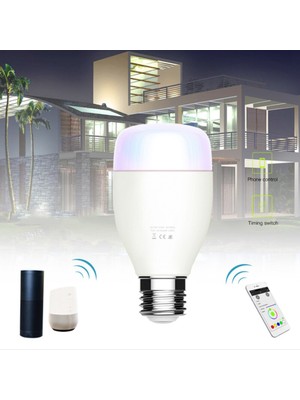 Alchemy Craft E27 Akıllı Wifi LED Ampul 7 W Wcrgb Tuya Akıllı Kısılabilir Lamba Ampul Müzik ile Renk Değiştirme Alexa Google ile Uyumlu (Yurt Dışından)