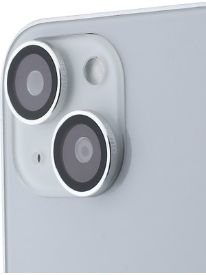 Guess Apple iPhone 15 Guess Lisanslı Metal Kamera Lens Koruyucu Gümüş