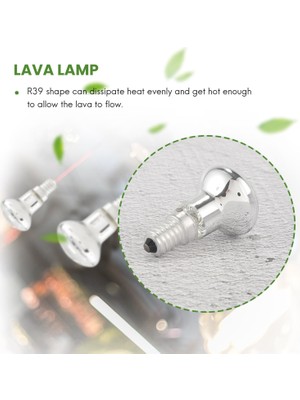 Yedek Lava Lambası E14 R39 30W Spot Vidalı Ampul Şeffaf Reflektör Spot Ampuller Lava Akkor 3 Adet (Yurt Dışından)