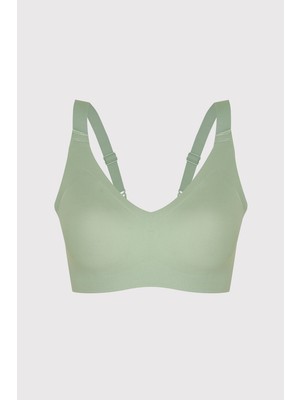 NBB Yeşil Lazer Kesim Dikişsiz Balensiz Sütyen