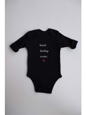 Baby Nakışlı Uzun Kollu Body