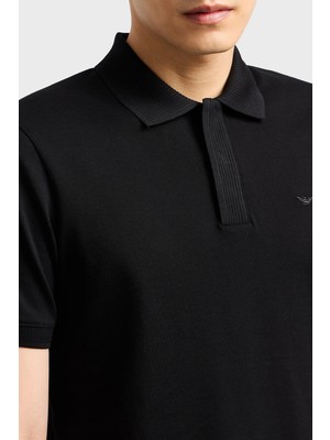 Emporio Armani  Pamuk Gizli Düğmeli Polo Yaka T Shirt Erkek Polo Yaka T Shirt EM000850 AF12955 UC001