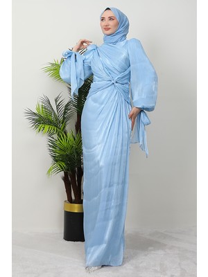 Giza Store Orkide Ipek Abiye Bebe Mavi