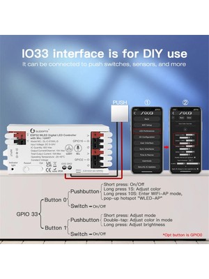 Unfathomable Gledopto ESP32 Wled LED Işık Şeridi Kontrol Cihazı Mikrofon Uart Indir Müzik Ses Dinamik Rgb Dıy Wifi WS2811 WS2812 SK6812 Beyaz (Yurt Dışından)