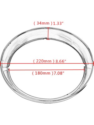 Unfathomable Far Çerçevesi Far Çerçevesi Lamba Kapağı Lamba Muhafazası Harley Için Motosiklet Aksesuarları,gösterildiği Gibi (Yurt Dışından)