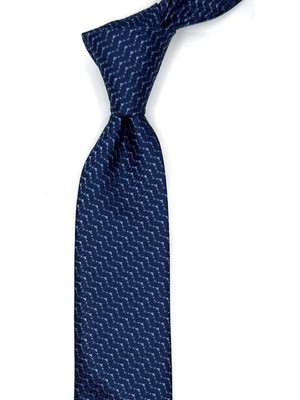 Kravatkolik Lacivert Küçük Desen Slim Kravat SK8016