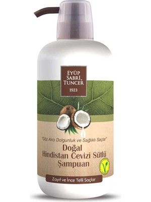 Eyüp Sabri Tuncer Doğal Hindistan Cevizi Sütlü Şampuan 600 ml