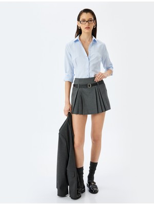 Koton Klasik Yaka Uzun Kollu Poplin Gömlek