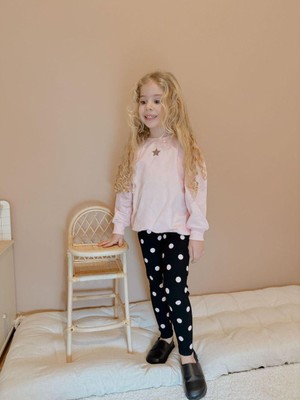 Cg Kids Yıldız Baskı Fitilli Taytlı Kız Çocuk Takım