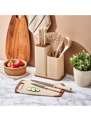 Aryıldız  Miyabi 10 Parça Blok Bıçak ve Pano Seti