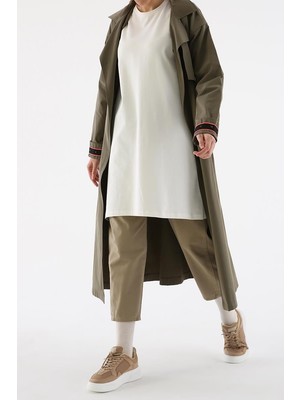 ALLDAY Ekru-Büyük Beden Süprem Sweat Tunik