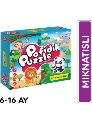 Yükselen Zeka 6-16 Ay İlk Pofidik Magnet Puzzle - Orman Hayvanları