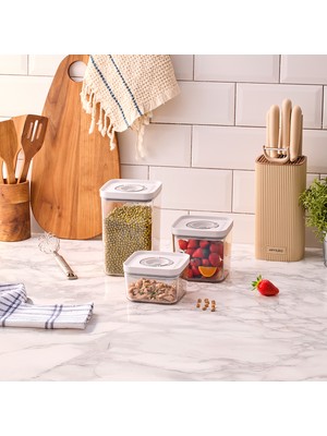 Aryıldız Vacuum & Fresh 6 Parça Saklama Kabı Seti