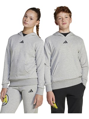 adidas Unisex Çocuk  Gri  Sweatshirt J SMI HOODIE JD3288