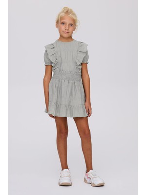 Beverly Hills Polo Club Bg Store Kız Çocuk Gri Melanj Etek