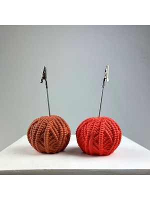 Perazayn Yumak Not Tutucu 2'li Set ( Terracota - Mercan )