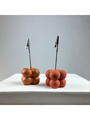 Perazayn Bubble Not Tutucu 2'li Set ( Terracota - Meşe )
