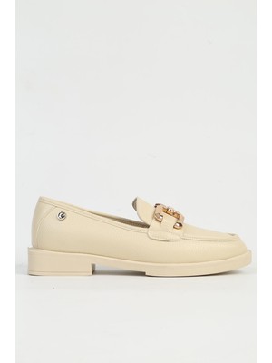 Pierre Cardin Bej Kadın Loafer Ayakkabı PC-54782