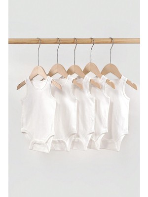 %100 Pamuk Askılı Yumuşak Doku 5'li Paket Zıbın