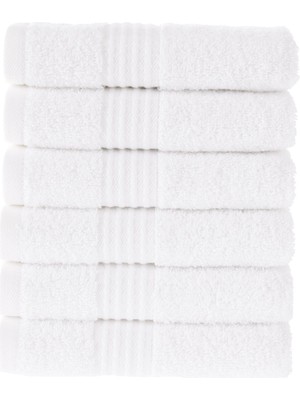Maura Home Tomurcuk %100 Pamuk 6'lı Mutfak Havlusu | 30x50 Cm | Beyaz