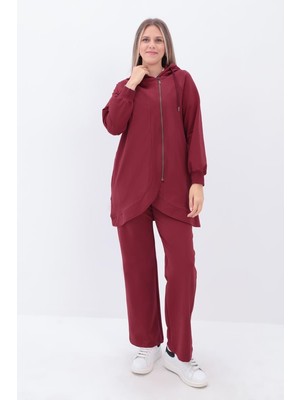 ALLDAY Gül-Yandan Fermuarlı Cepli Eşofman Takımı