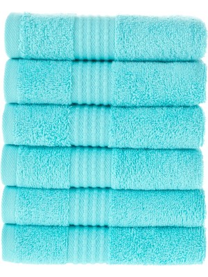 Maura Home Tomurcuk %100 Pamuk 6'lı Mutfak Havlusu | 30x50 Cm | Turkuaz
