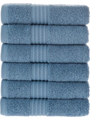 Tomurcuk %100 Pamuk 6'lı Mutfak Havlusu | 30X50 cm | Mavi