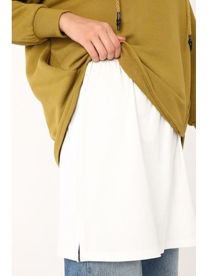 Ekru-Pamuklu Penye Içlik Etek