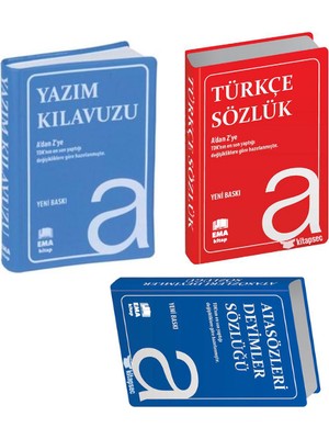 Tdk Onaylı Ilk Öğretim Türkçe Sözlük Seti  ,  Yazım Klavuzu , Atasözleri ve Deyimler (3 Lü Set)