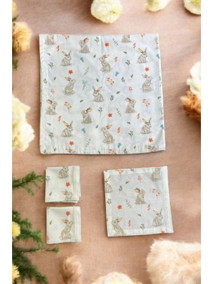 Lasilla Pazen Bebek Battaniyesi ve ^3 Adet Ağız Mendili Bebek Seti, Bebek Battaniye Seti