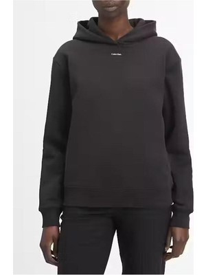 Calvin Klein Nano Logo Reg Fleece Hoodıe