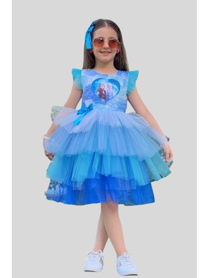 Payetli Toka Detay Elsa Kat Kat Elbise