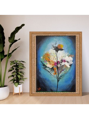 El Yapımı 70 x 50 cm Boyutunda Akrilik Boya ile Yapılmış El Yapımı Imzalı Tablo