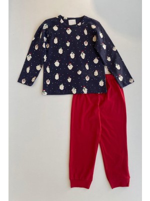 Kardanadam Desen Unisex Çocuk Pijama Takımı