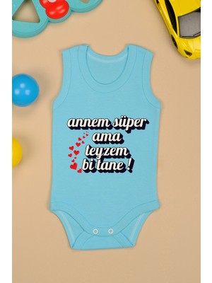 %100 Pamuk Teyzem Bi Tane Baskılı Zıbın & Body