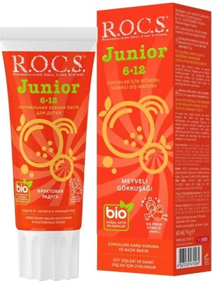 R.o.c.s.junior Diş Macunu 60ML 6-12 Yaş Meyveli Gökkuşağı