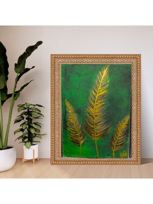 El Yapımı 70 x 50 cm Boyutunda Akrilik Boya ile Yapılmış El Yapımı Imzalı Tablo