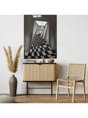 El Yapımı 70 x 50 cm Boyutunda Akrilik Boya ile Yapılmış El Yapımı Imzalı Tablo