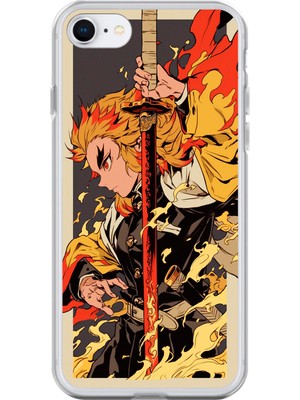 Dali Design Apple iPhone 6s Uyumlu Şeffaf Kılıf Demon Slayer Tasarımlı 3