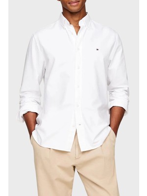 Tommy Hilfiger  Pamuk Regular Fit Gömlek Erkek Gömlek MW0MW35774 Ybr