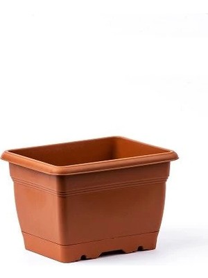 Fidanistanbul Villa Balkon Saksısı Kahverengi 2,75 Litre