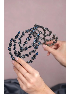 Hayalperest Boncuk Çift Taraflı Helen Gelin Saç Aksesuarı