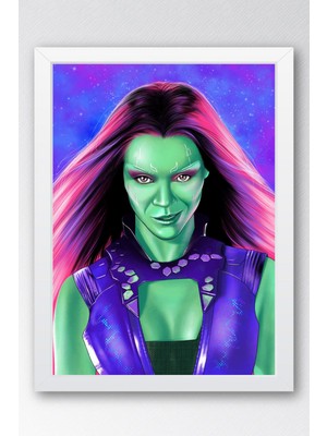 Gamora Çerçeveli Tablo - Avengers Film Posteri Tablo