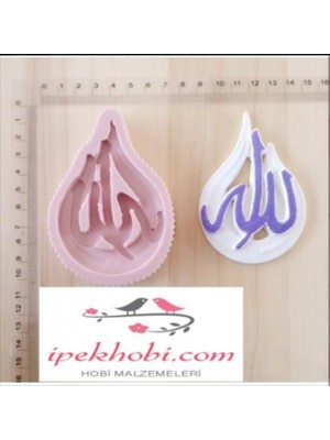 Ipek Hobi Allah Lafzı Silikon Sabun ve Kokulu Taş Kalıbı