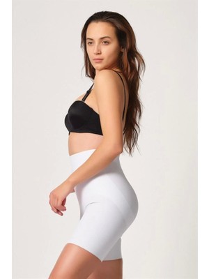 Beruflic Beyaz Emay 2816 Yüksek Bel Boxer Lazer Korse
