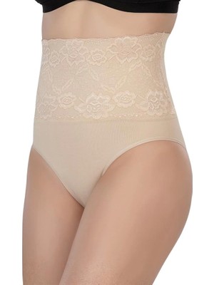Emay Ten Emay 2090 Önü Dantelli Yüksek Bel Slip Korse