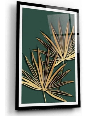 Marsilyan Yapraklar Cam Tablo